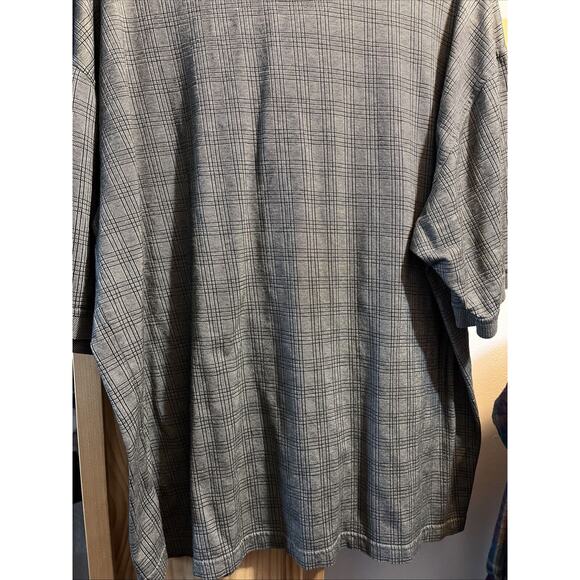 Monterey Club Vintage Men’s XL Gray SS Egyptian Cotton 1/4 Button Polo Shirt - Picture 11 of 12